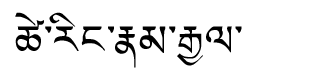 Tibetan script rendering of Tsering Namgyal