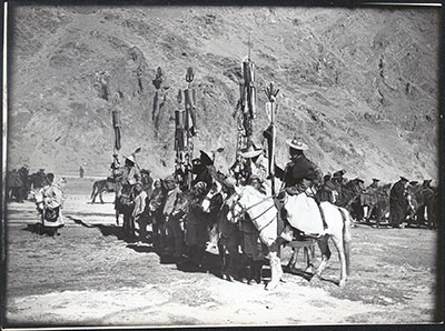 Standard bearers in Regent's procession