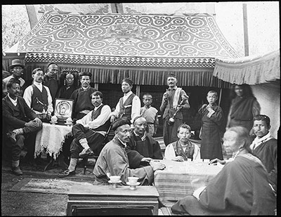 Nepalese party picnicking near Lhasa