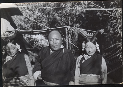 Tibetan women and Rupon at Dekyi Lingka party