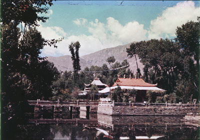 Two pavilions at Norbu Lingka in Lhasa