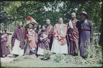 Members of the Sakya family on a visit to Lhasa