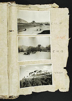 Potala and sand track approaching L. [Lhasa]