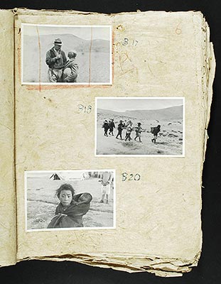 [&lsquo;1/2 Group of brocaded monks&rsquo; - nb: this caption does not match the image in the album] [David Macdonald with Basil Gould]