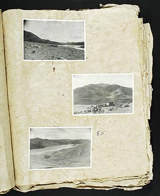 1/2  Prayer flags on 3 trees of G. bridge [nb: this caption does not relate to the image identified in the album by this figure]