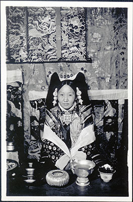 Pema Dolkar at home at New Year
