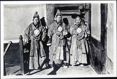 Officials wearing ringyen dress at New Year