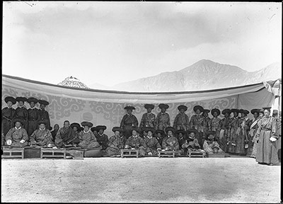 Officials at Trapshi Tsisher ceremony
