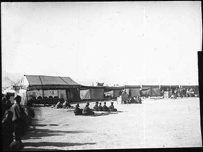 Tents at Gallop Behind the Fort ceremony