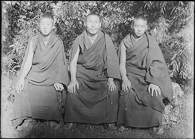 Monk with Doctor of Divinity students