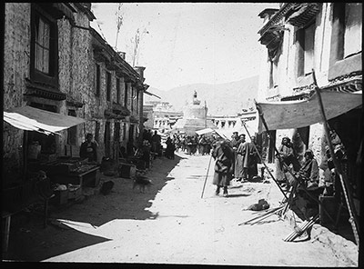 Lhasa street along the Barkhor
