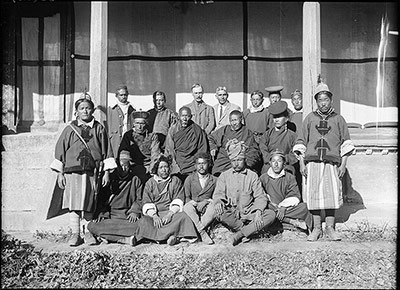 Mission staff outside Dekyi Lingka