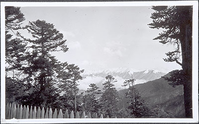 View of mountains taken from Yatung