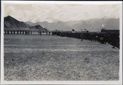 Drill at military review