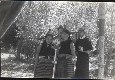 Singing at a Dekyi Lingka party