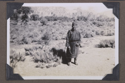 Tibetan shepherd with sling