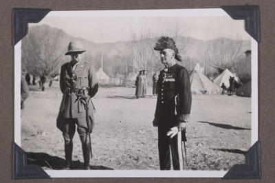 Dr Morgan and Sir Basil Gould at the Dekyi Lingka