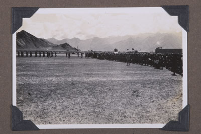 Drill at military review