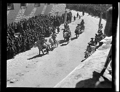Yaso and standard bearers at Monlam Torgyap