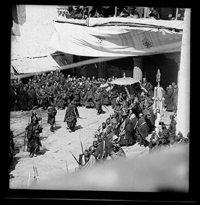 Abbot of Ganden outside Jokhang