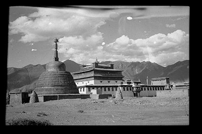 Black reliquary monument at Samye monastery