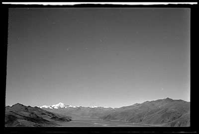 Lake Yamdrok Tso looking west to Nordzin Gangsang