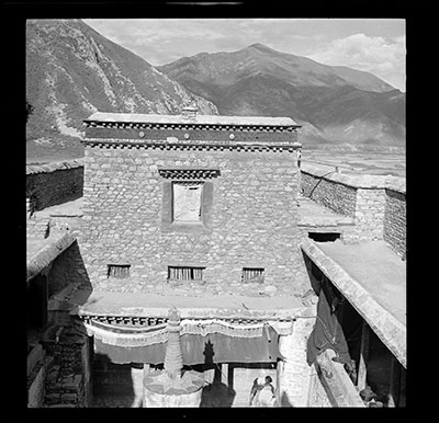 Courtyard of Zhwa'i lhakhang monastery