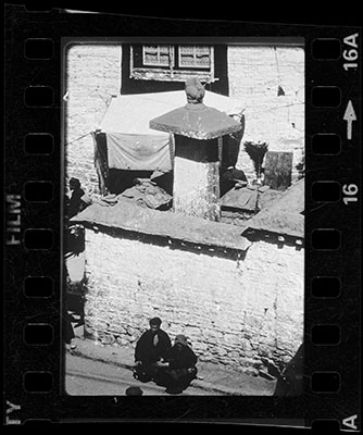 The Lhasa Treaty pillar outside the Jokhang