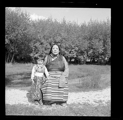 Lhalu Lhacham and her granddaughter