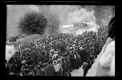 Lhadur ceremony at Nechung Monastery