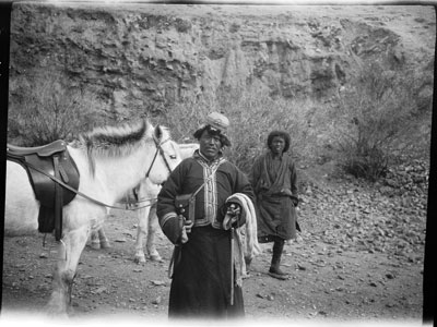 Pasang and horse near Gyantse
