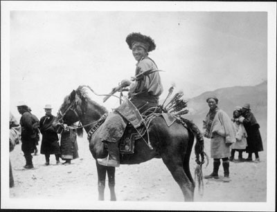 Competitor at Gyantse Gun and Arrow competition