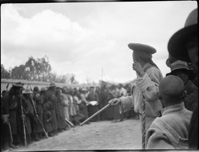 Policeman at Gyantse Gun and Arrow competition