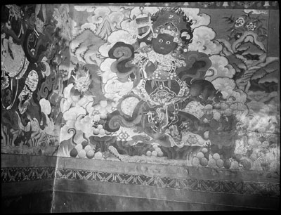 Wall painting at Nyenying Monastery