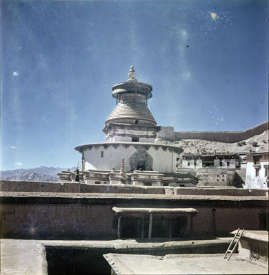 Top of Kumbum at Palkhor Chode, Gyantse