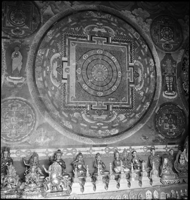 Wall paintings in Sakya Monastery