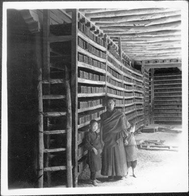 Racks of printing blocks, Natang monastery