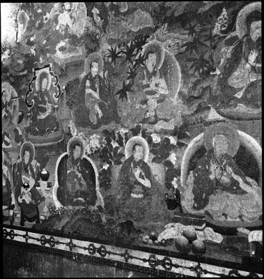 Frescoes in Sakya monastery