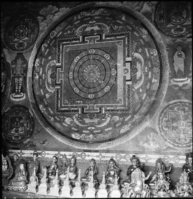 Wall paintings in Sakya Monastery