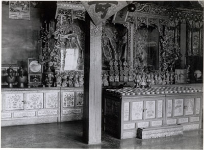 Shrine room in Tsarong's house, Lhasa