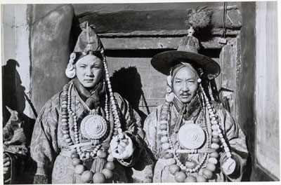 Officials wearing ringyen dress at New Year