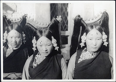 Three Tibetan women at Dekyi Lingka party