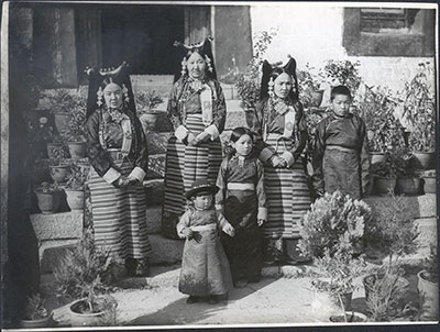 Tsarong's' family at home Tsarong's' family at home