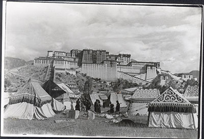 The Regent’s tents in front of the Potala