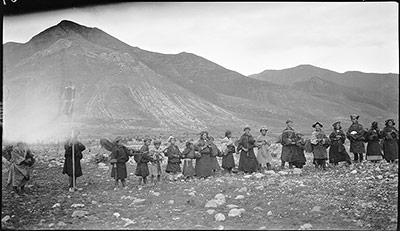 Procession of villagers in prayer for the crops at Ya-tsa.