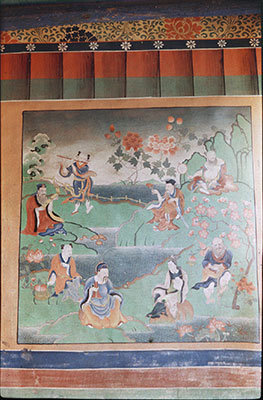 Painting in Norbu Lingka