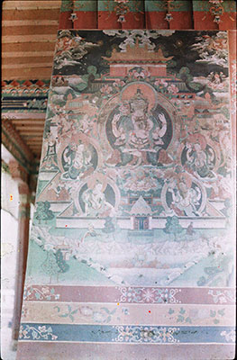 Painting in stables of Norbu Lingka