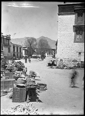 Market stall in Lhasa street