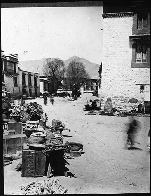 Market stall in Lhasa street