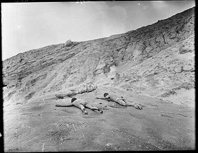 Two corpses awaiting Sky Burial